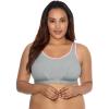 imageGoddess Womens Plus Size Wireless Soft Cup Sports BraGray Heather