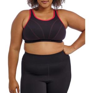 imageGoddess Womens Plus Size Wireless Soft Cup Sports BraBlack
